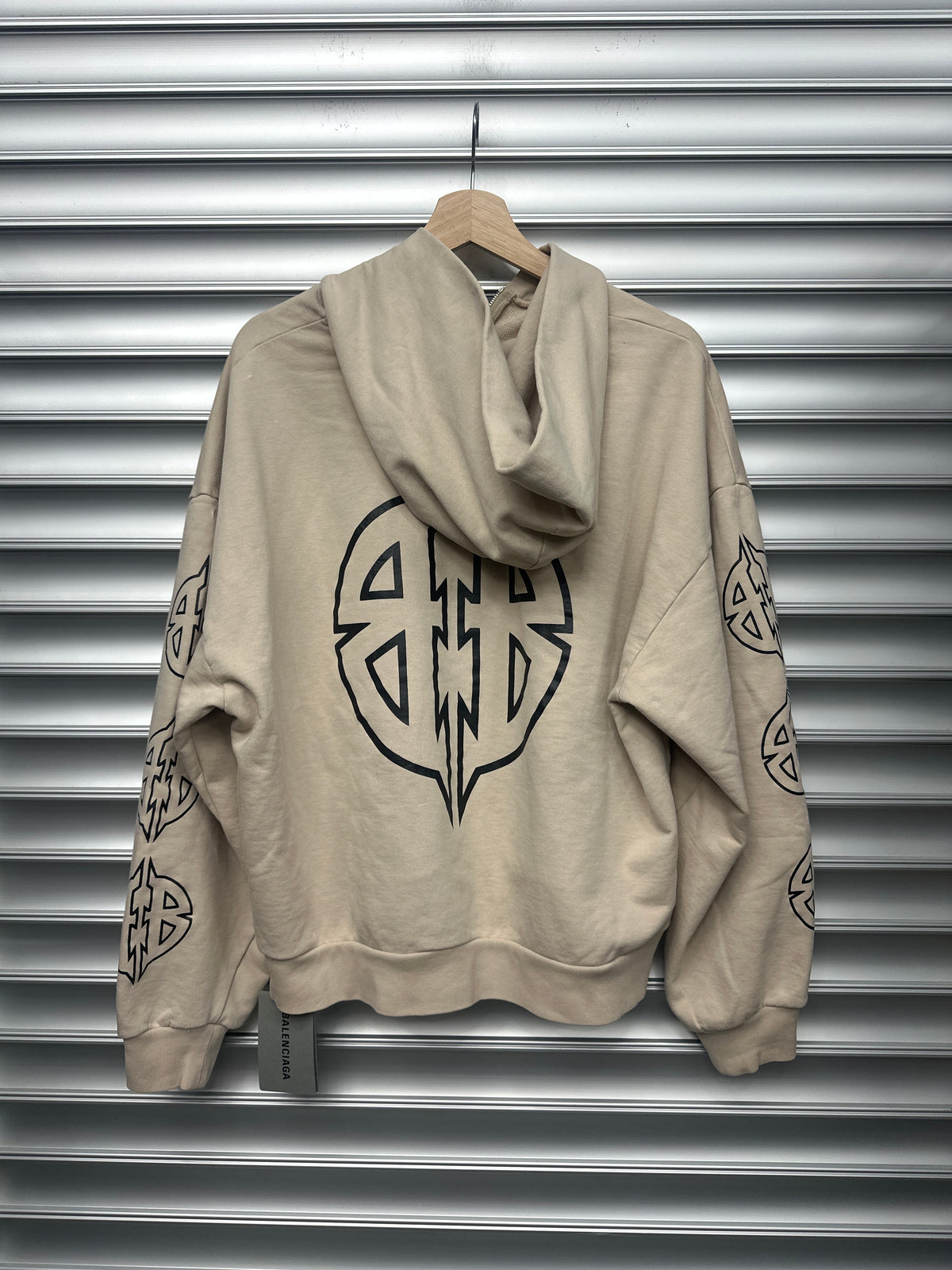 Balenciaga Shield Logo Hoodie - M**
