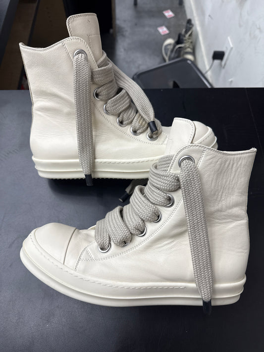 Rick Owen Ramone High Jumbo Lace Milk (U) - 44(11) (NB)
