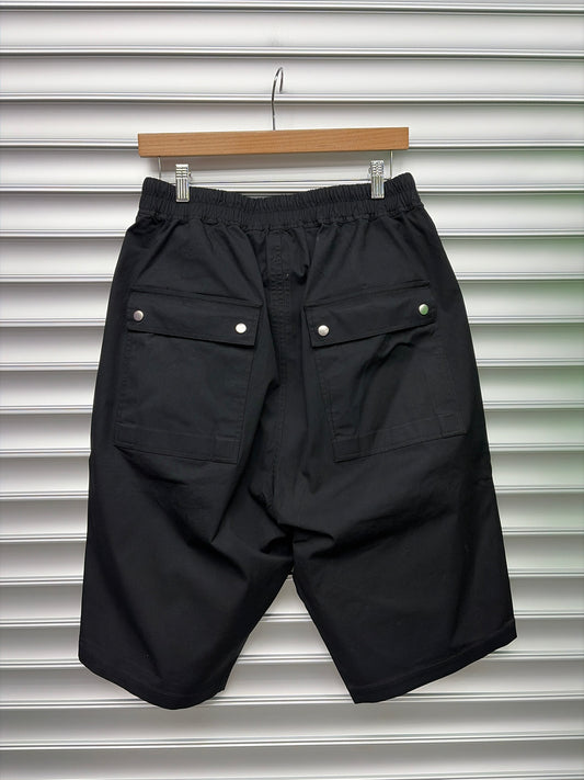 Rick Owens Black Pod Shorts - 50