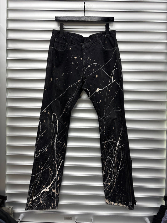 Number Nine Paint Splatter Denim - 32