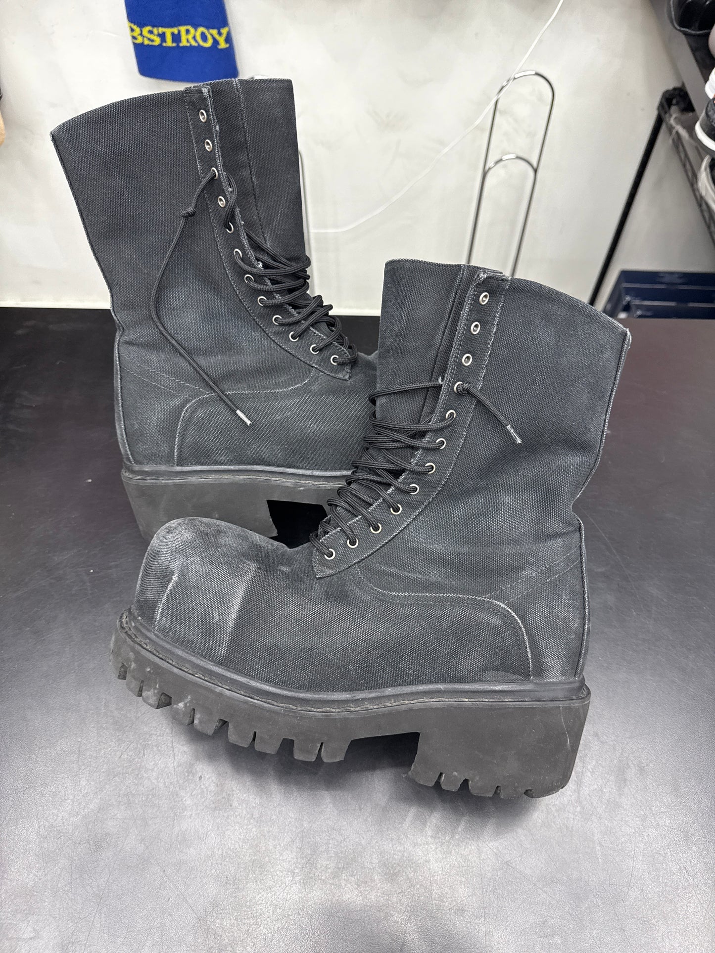 Balenciaga Steroid Striker Boot Canvas (U) - 9M/10M (NB)