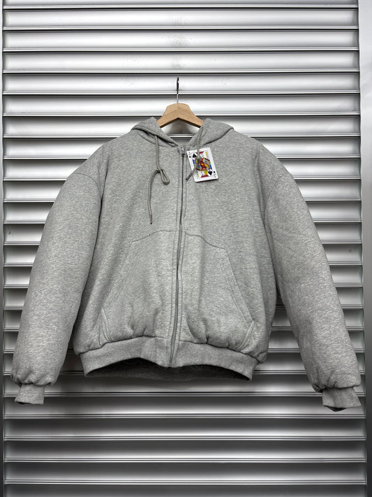 Raspberry Grey Reversible Hooded Jacket - M**