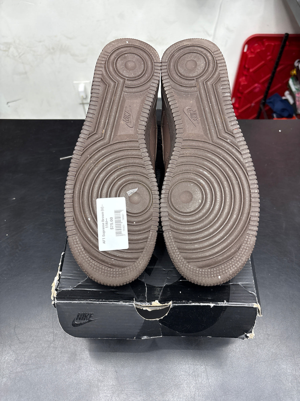 AF1 Supreme Brown (U) - 11M**
