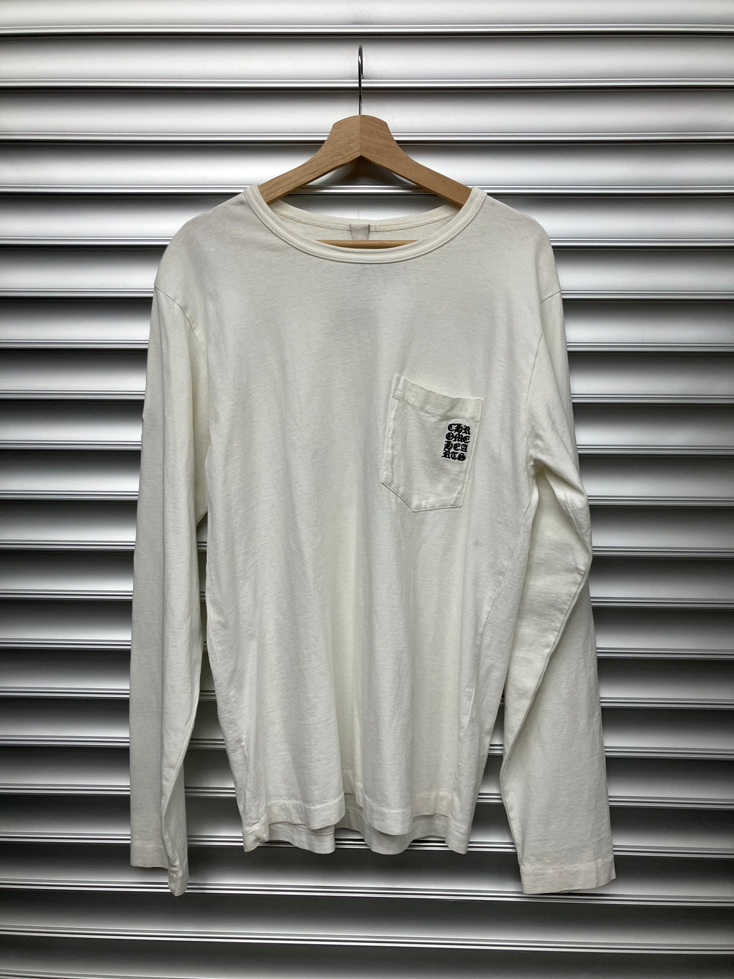 Chrome Hearts White Pocket Long Sleeve - L