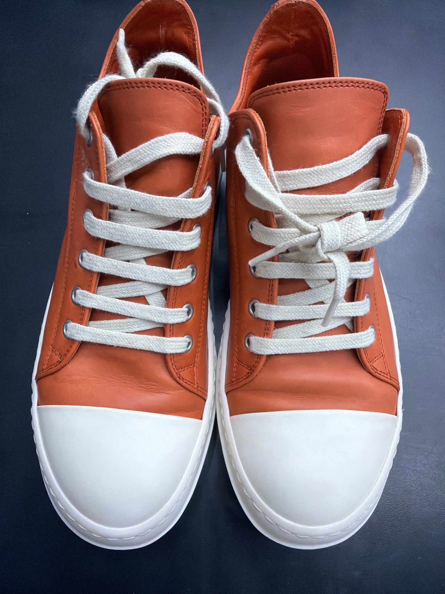 Rick Owen Ramone Orange Leather (U) - 40(7) (NB)