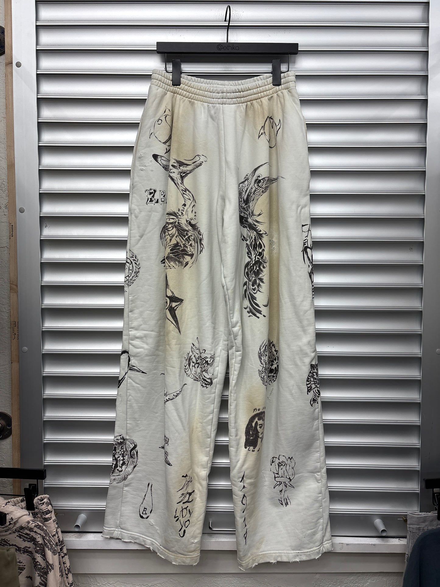 Balenciaga Tattoo Sweatpants - M