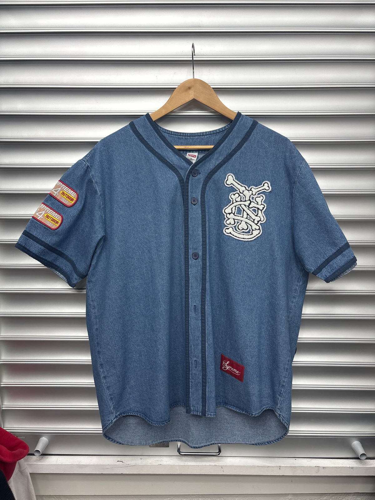 Supreme Patches Denim Jersey - M**
