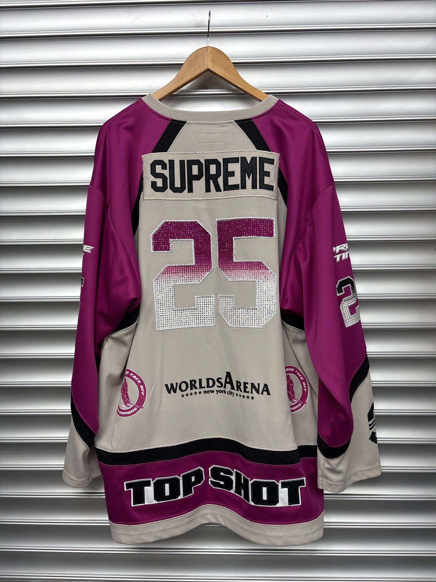 Supreme Pink Rhinestone Panther Tee - XL**