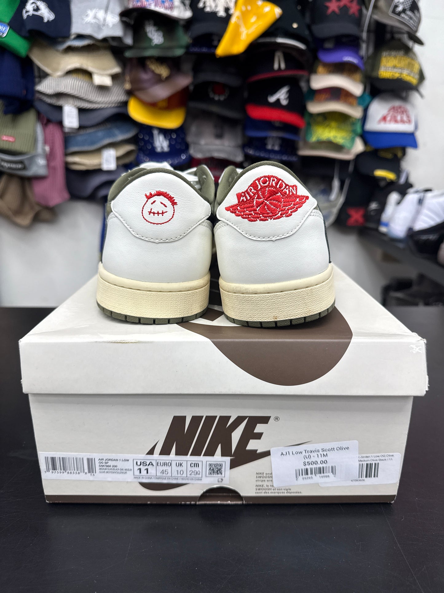 AJ1 Low Travis Scott Olive (U) - 11M