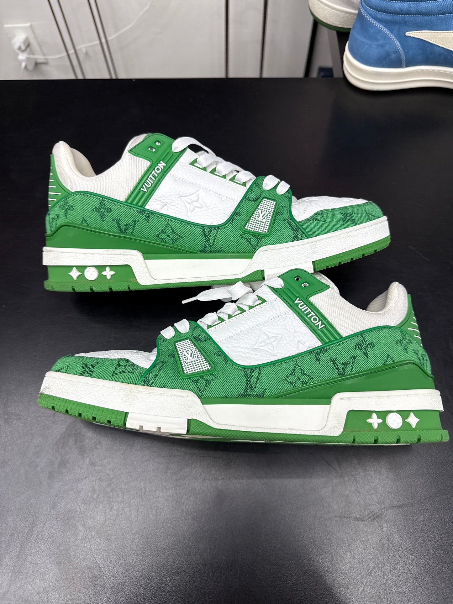 Louis Vuitton Trainer Green Denim (U) - 11M (NB)