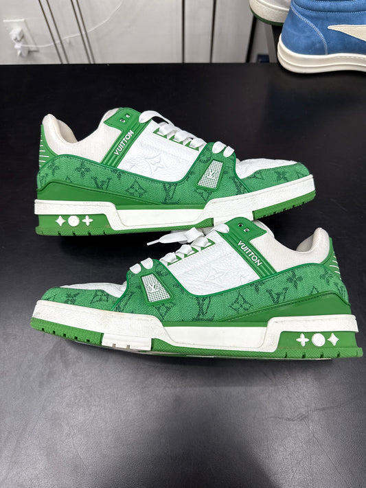 Louis Vuitton Trainer Green Denim (U) - 11M (NB)