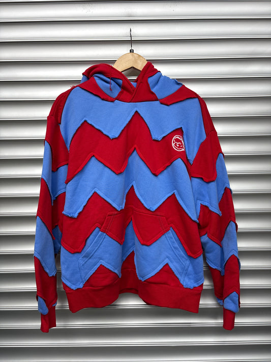 Sicko Red/Blue Striped Pullover - M**