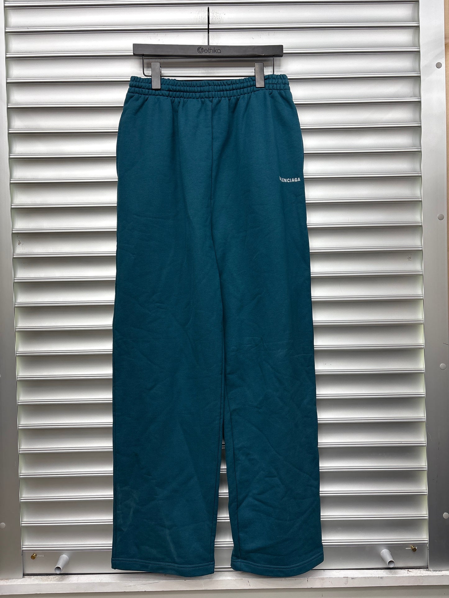 Balenciaga Teal Baggy Sweatpants- XS