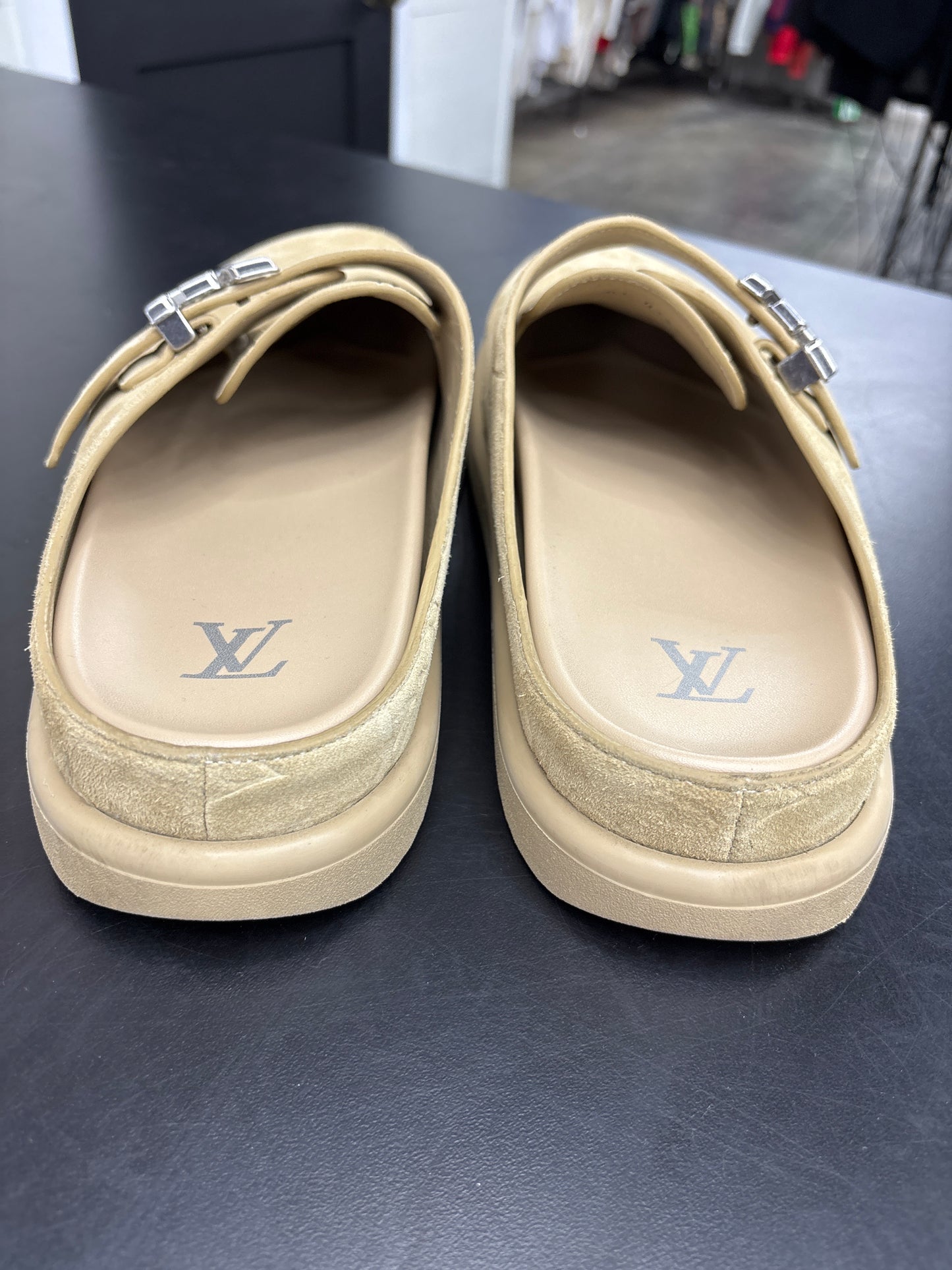 Louis Vuitton Suede Mule Tan (U) - 9M (NB)
