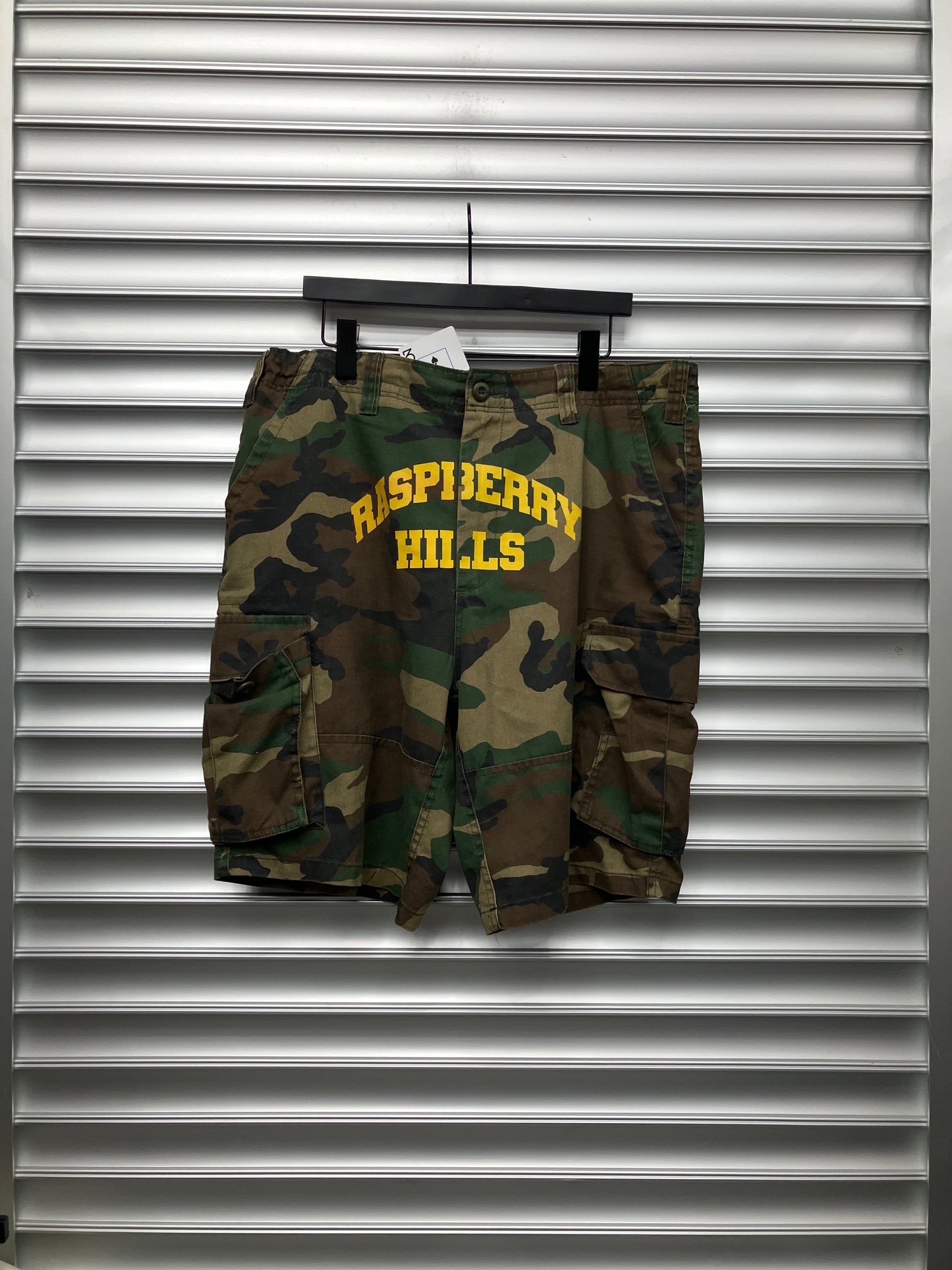Raspberry Hills Camo Shorts - L