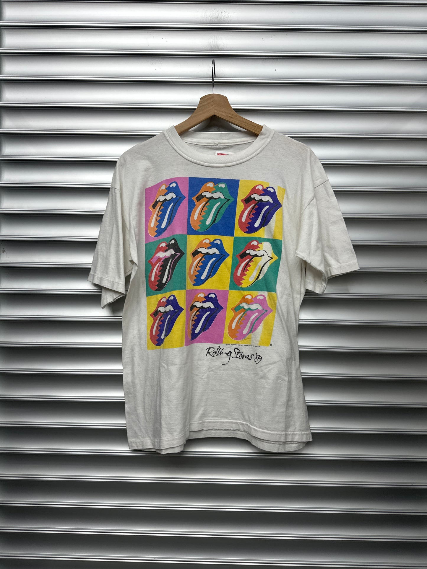Vintage Rolling Stones Pop Art Tee - L