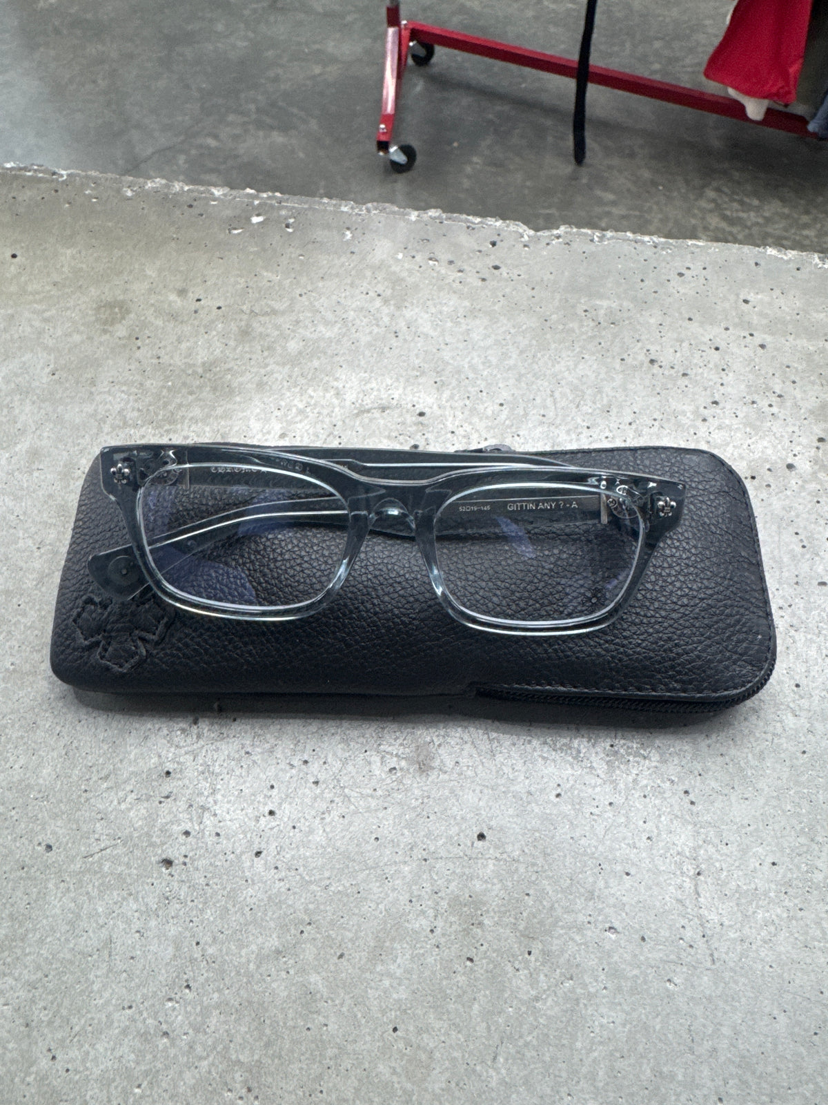 Chrome Hearts Gittin Any Blue Tint Frames**