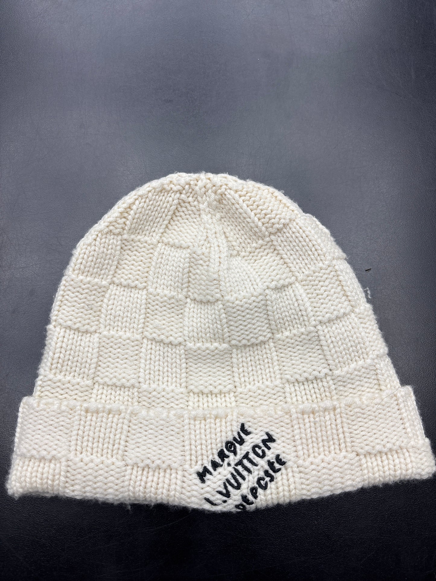 Louis Vuitton White Knitted Beanie