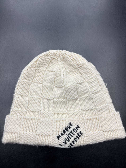 Louis Vuitton White Knitted Beanie