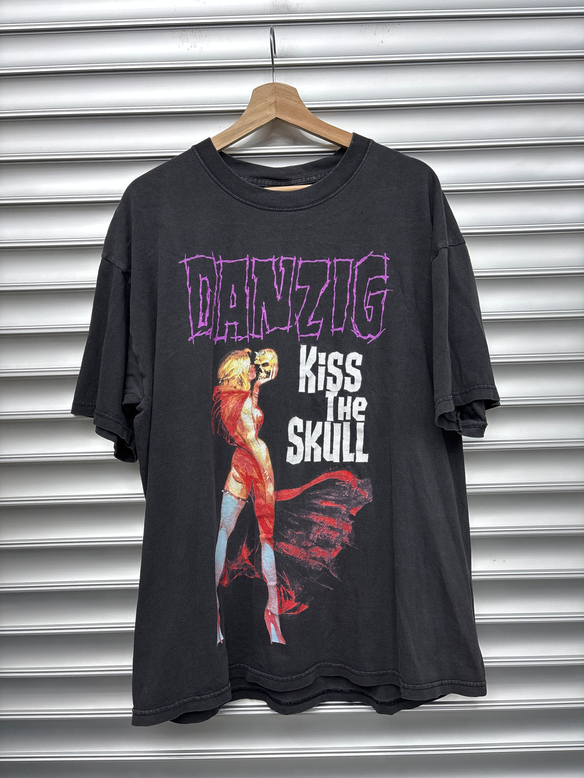 Vintage Danzig Kiss The Skull Tee - XL**