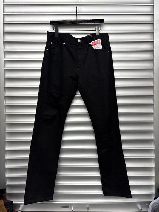 Helmut Lang Distressed Black Denim - 34**