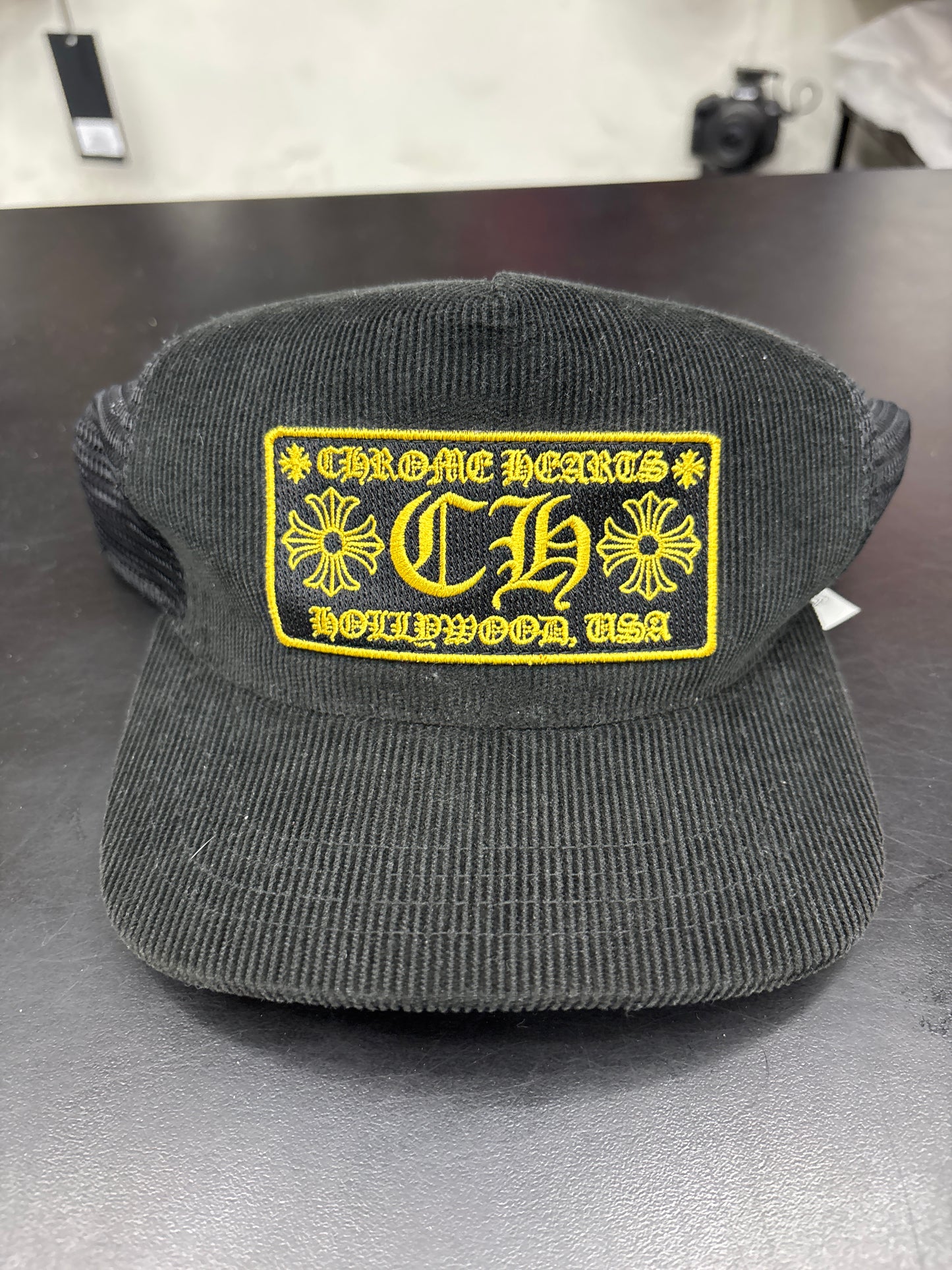 Chrome Heart Gold/Black Courdoury Hat