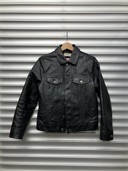 Saint Laurent Black Leather Jacket - Small*