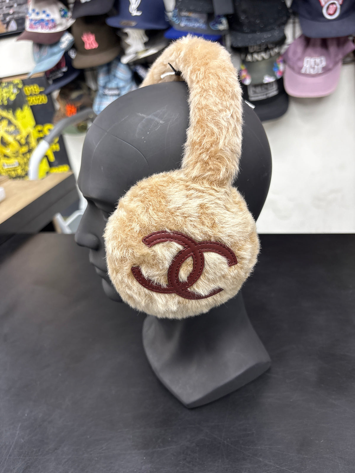 Chanel Brown Ear Muffs**