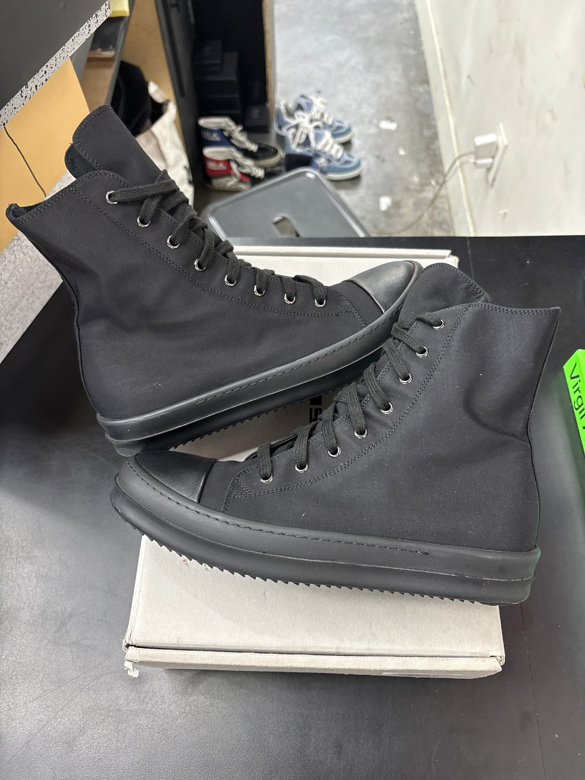 Rick Owen DRKSHDW High Triple Black (U) - 41(8)**