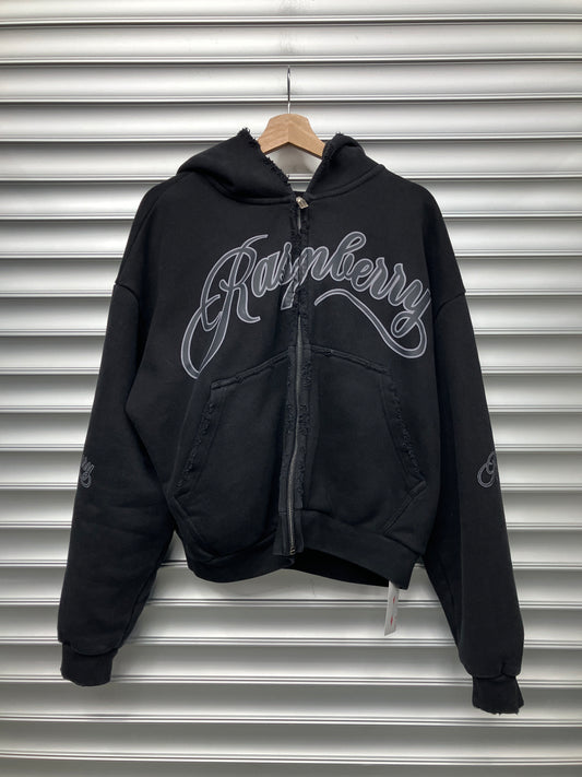 Raspberry Black Zip Up - XS