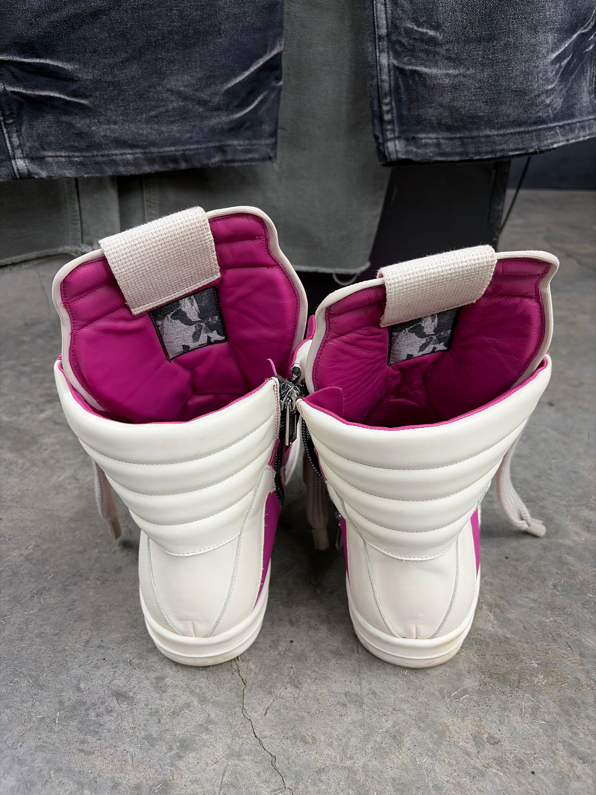 Rick Owen Geobasket Jumbo Lace Hot Pink (U) - 44(11) (NB)**