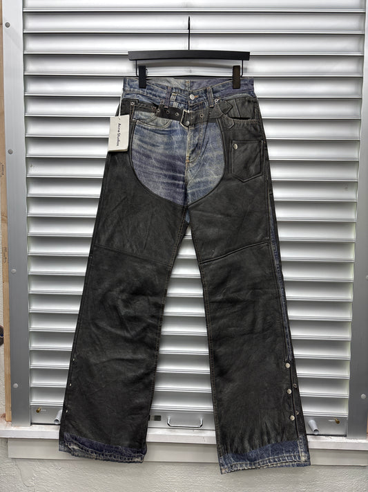 Brand New Acne Trompe Leather Denim - 28