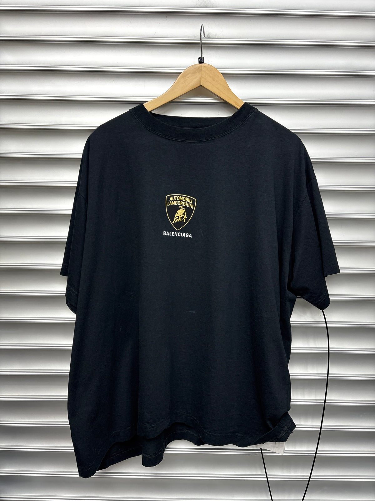 Balenciaga Lamborghini Black Tee - XL**