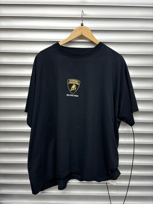 Balenciaga Lamborghini Black Tee - XL**