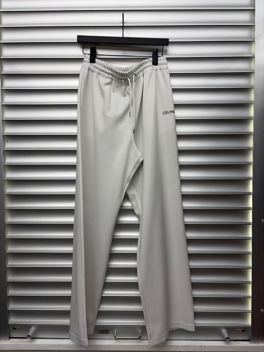 Celine White Trackpants - L
