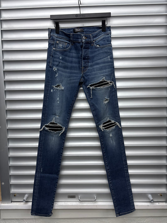 Amiri Mx1 Black Patch Denim - 31**