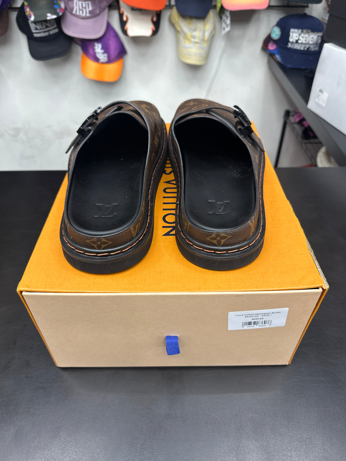 Louis Vuitton Monogram Brown Mules (U) - 42(9)**