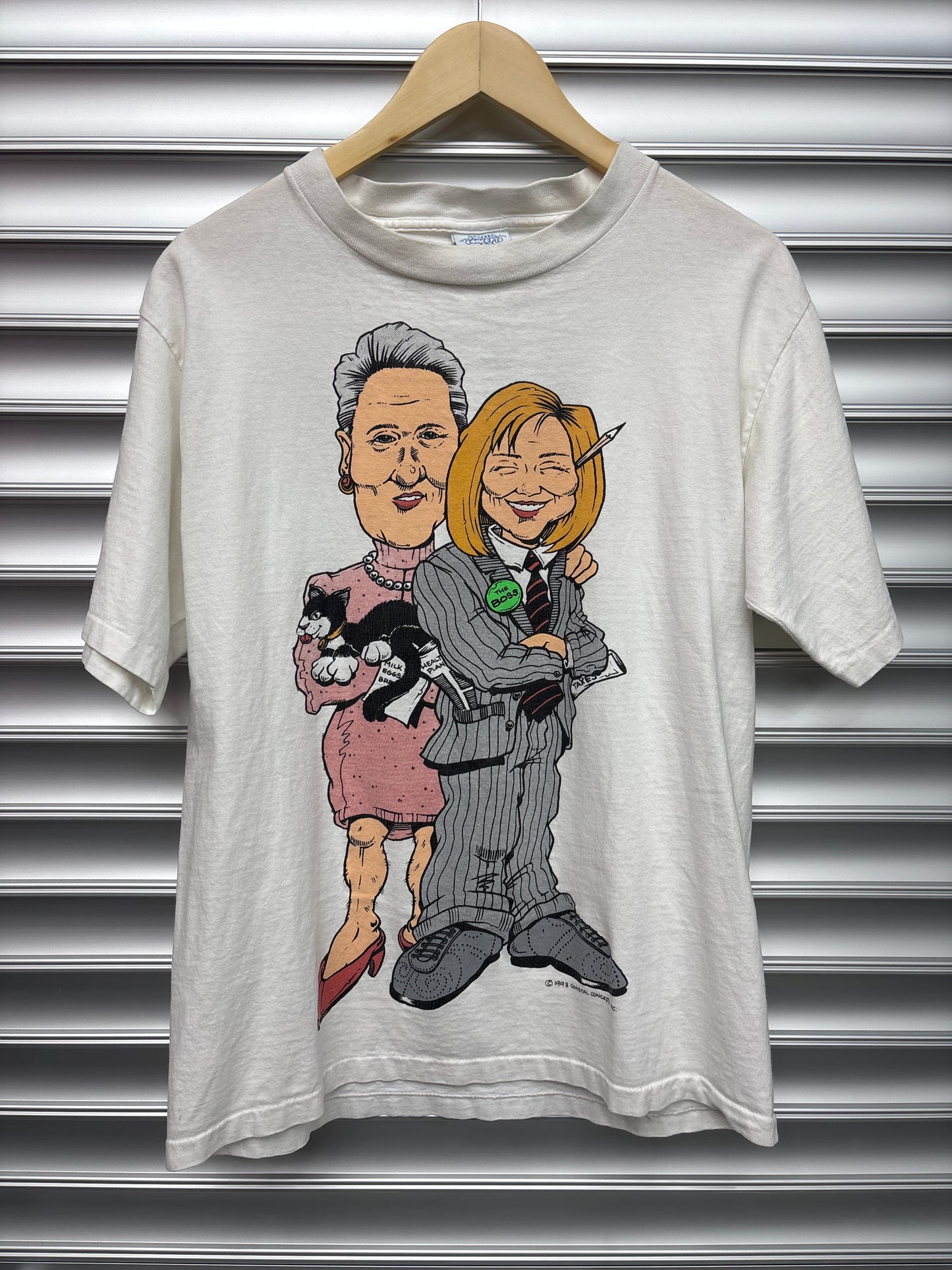 Vintage Clinton Parody Tee - L