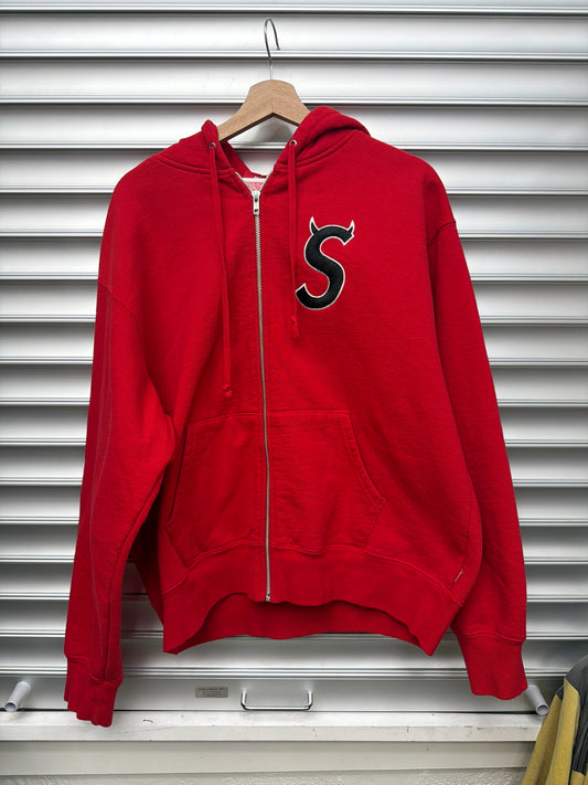 Supreme Red Zip Up - M