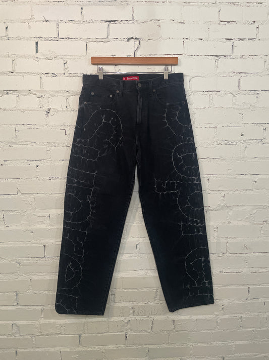 Supreme Acid Logo Denim Black - 30