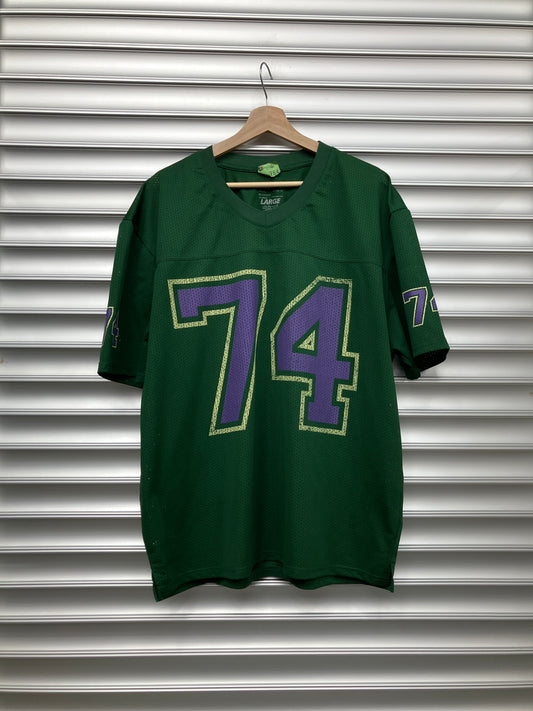 74 Green Purple Mesh Jersey - L