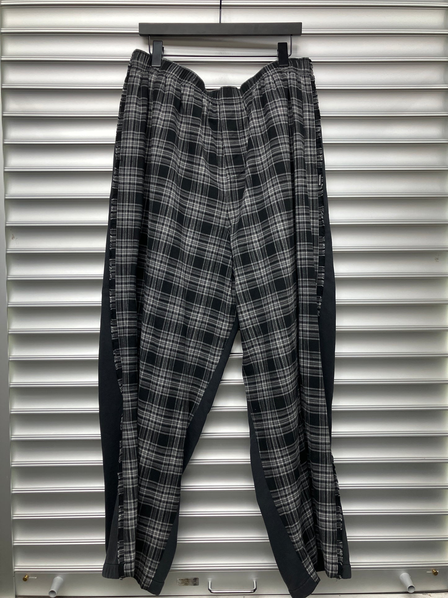 Balenciaga Flannel Hybrid Sweatpants - L