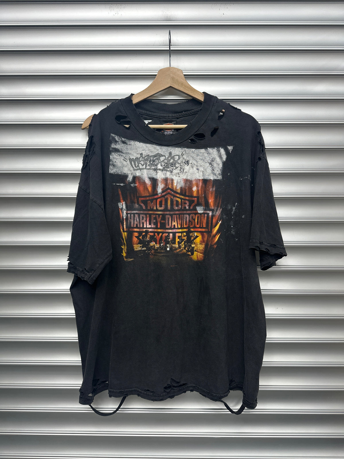 Vintage Thrashed Harley Tee - XL**