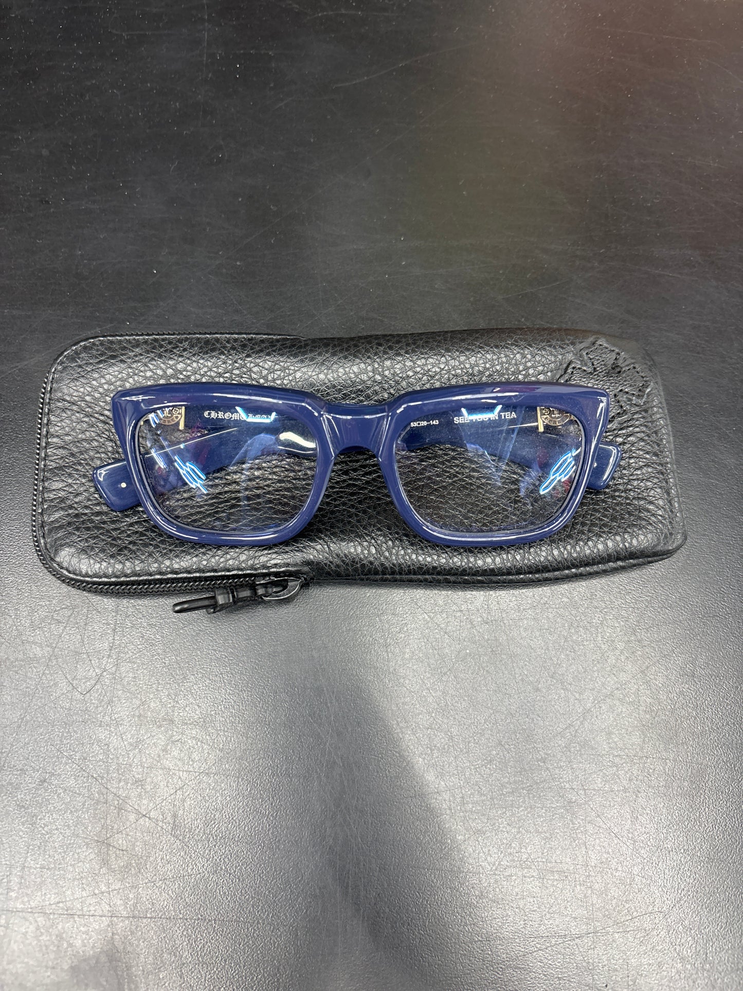Chrome Hearts See You In Tea Blue Frames