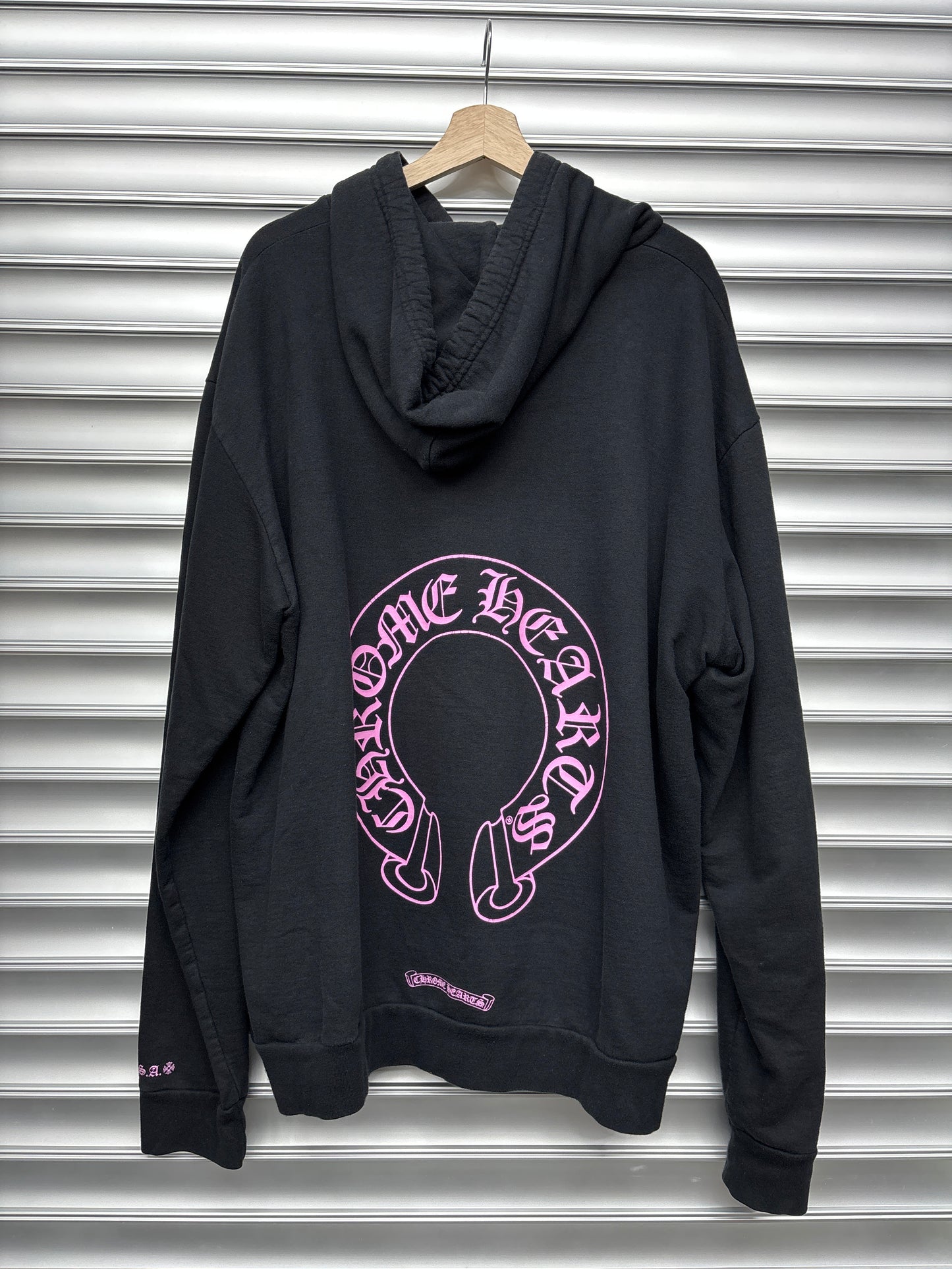Chrome Hearts Pink .Com Hoodie -XL