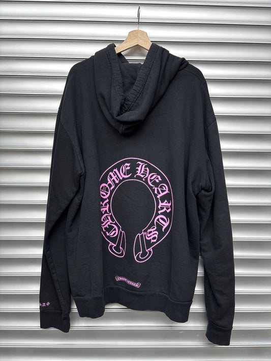 Chrome Hearts Pink .Com Hoodie -XL