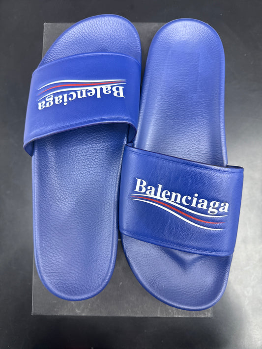 Balenciaga Campaign Slides Blue - 46(13)