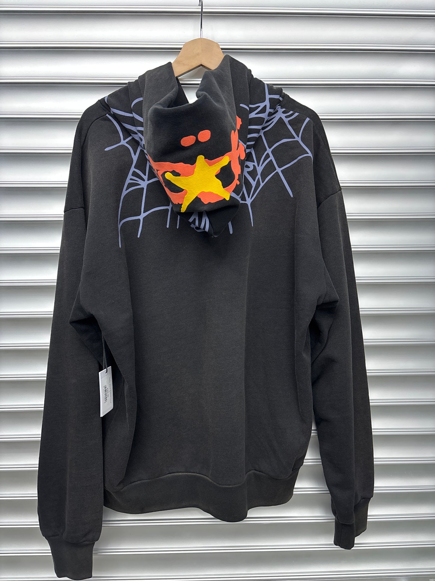 Spider Black Webbed Hood - L