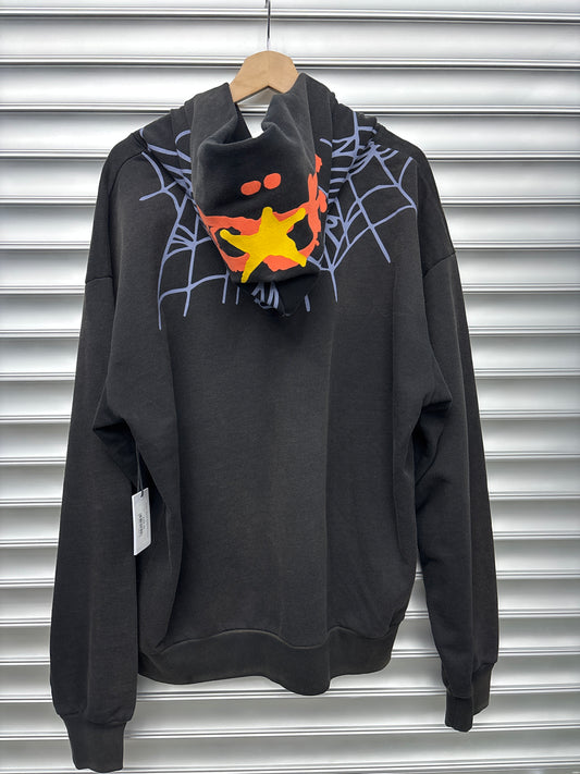 Spider Black Webbed Hood - L
