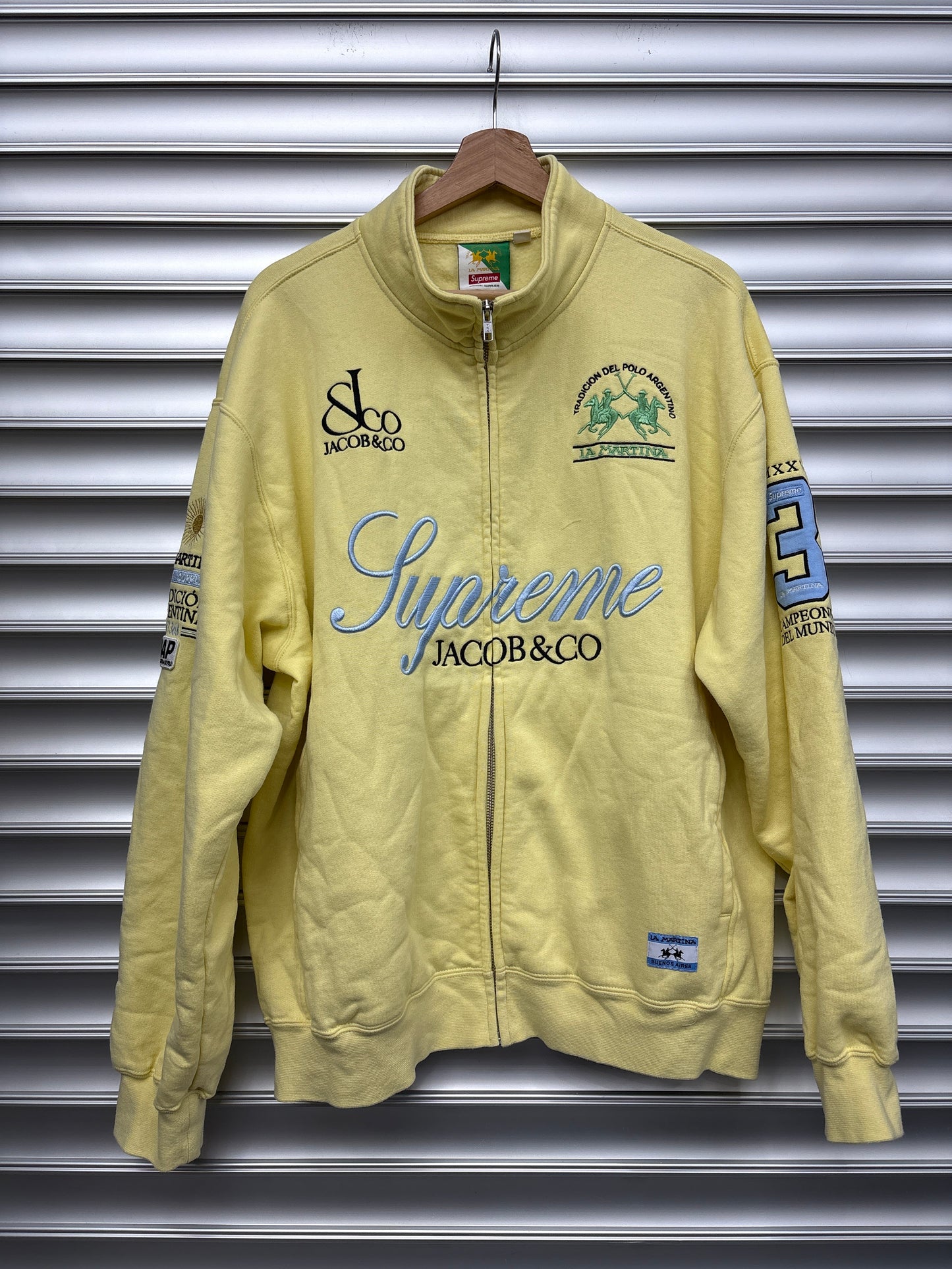 Supreme Jacob And Co Yellow Zip Up - L